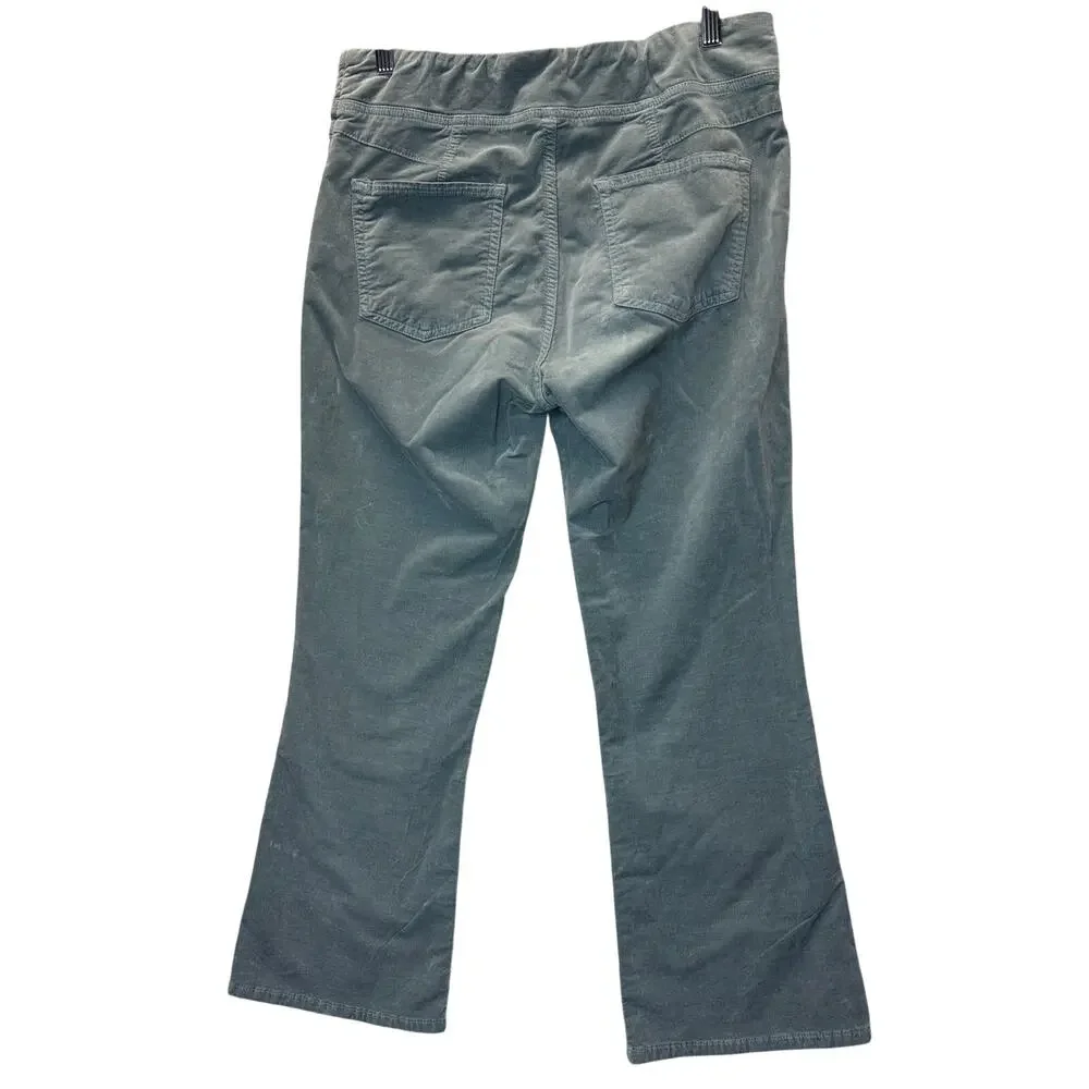 Free People In My Feelings Velvet‎ Crop Slim Flare Pants size M